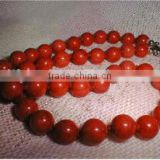 wholesale 17" 9-10mm red round coral beads necklace jewelry set