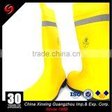 Relective Tape Rain Boots Custom Printing Logo Rain Safety Boots Wholesale thumbnail-4