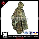 Military Camouflage Rain Poncho Light Weight PVC Military Ponchos , Army Raincoat 100% PVC Waterproof CP Muticam thumbnail-1