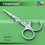 S3-3034 99mm 2CR13 Stainless Steel Makeup Vibrissa Scissors Beauty Scissors thumbnail-1