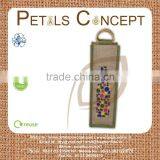 Jute Wine Bag/ One Bottle Wine Carry Bag Jute/ Eco-friendly Wine Tote thumbnail-1