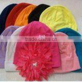 Cotton Baby Beanies With Flower