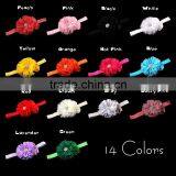 Chiffon Flower and Satin Rose Flower Headband for Kids Hair Accessories thumbnail-1