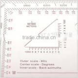 KMP-2 Military Triangle Scale Protractor for Pinpoint Mapwork thumbnail-3