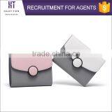 China Wholesale Girls Mini Wallets Hot Sale Professional Women Genuine Split Cow Leather Walllet For Lady thumbnail-1