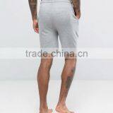 High Quality New Design Custom Drawstring Waist Black Piping Cotton Viscose Breathable Jersey Grey Men's Running Fashion SHorts thumbnail-2