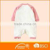 Long Sleeved Soft Animal Printed Cotton Polyester Baby Romper thumbnail-2