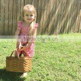 2017 New Style Baby Clothes Cheap Wholesale Children's Boutique Sleeveless Summer Baby Girl Red Party Dress thumbnail-4