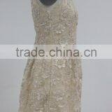 Machine Made Sleeveless Young Ladies Crochet Lace Evening Party Mini Dress thumbnail-3