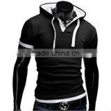 Newest Fashion Summer Hotsale Plain Mens Polo t Shirts Wholesale China Short Sleeve Slim Fit Hood Polo Shirt With Multicolors thumbnail-3