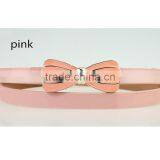 New Arrival Fashion Design High Quality With Flower Design Alloy Metal Buckle Women Slim PU Leather Belt thumbnail-2