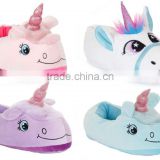 walson Womens Novelty 3D Character Plush Unicorn Slippers Ladies