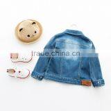 Solid Color High Quality Boys Kids Denim Jacket thumbnail-2