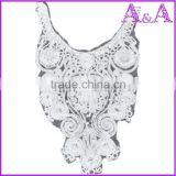 New Design Big Piece Customized Raw White Lace Decoration Voile Mesh Collar Lace thumbnail-4