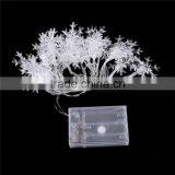 PVC LED String Fairy Lights Christmas Wedding Party Decor Transparent Clear Christmas Snowflake 2.5m Long thumbnail-2