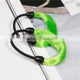 Chemical Fiber Ties Round Green Hair Elastics Ponytail Holders thumbnail-4