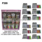 4 Style Plastic Craft Material Colored Glow Sand, Stone, Sequin W/ Combination Dispenser thumbnail-3