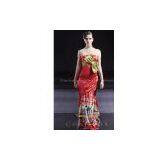 Sell Tight Floral Sweep Dignified Dresses,printed Red Dignified Dresses 56303 thumbnail-1