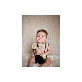 Little Gentleman Baby Boy Crochet Bow Tie and Diaper Cover Set thumbnail-2