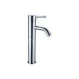 Straight Tall Chrome Basin Single Lever Tap Faucets , Floor Mounted Mixer Tap