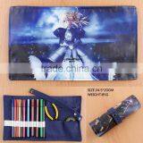 Wholesale Fate Stay Night For Student Rolled-up PU Anime Pencil Bag