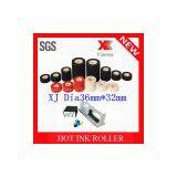 Print Expiry Date Coding/batch Number Fineray Brand XJ Type Dia36mm*32mm Black Hot Ink Roll / Black Hot Ink Roller / Ink Roller
