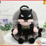 Cute Carton Design Plush School Bag Batman for Students