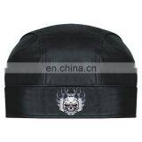 HMB-901R LEATHER SKULL CAP DURAG HEAD WRAP BANDANA SKULLCAP HATS SCARF SKELETON STYLE