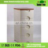 4 drawers plastic storage cabinet