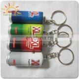 Batteries Operated CE,RoHS Approved Plastic Projection Logo Led Mini Bottle Keychain