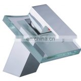 China faucet factory bathroom exquisite glass waterfall basin faucet for bathtub