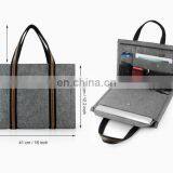 Special Leather Felt Briefcase Portfolio Laptop Bag thumbnail-1