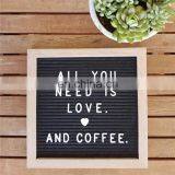 10x10 Sorting Case Precut Letters Custom Black Oak Frame Changeable Felt Letter Boards With Emoji Letters thumbnail-3
