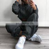 2020 Autumn Baggy Ankle-length Trousers Women Casual Loose Elastic Waist Sports Pants Candy Color Sweatpants thumbnail-1