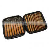 Sweater Needle Carbonized Bamboo Handle Round Crochet Purple Package Bamboo Crochet Set thumbnail-1