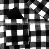 Cozy Plaid White Fleece Custom Blanket With Sleeves Wearable Electric Blanket thumbnail-4