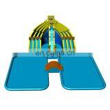 Double Slide Minion Cartoon Inflatable Commercial Giant Water Amusement Park Slide With 2 Pools thumbnail-3