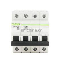 Top Quality Fine Processing Dependable Performance Matis MM50H-4P 380V 50/60hz Mcb Miniature Circuit Breaker