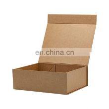 Custom Ribbon Design Brown Kraft Color Luxury Paper Rigid Box Packaging for Retail Products thumbnail-3