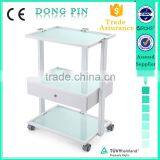 New Fashion Beauty Spa Equipment Glass Shelf Trolley for Sale thumbnail-3