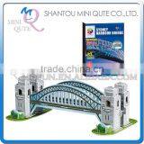 Mini Qute Sydney Harbor Bridge Building Block World Architecture 3d Paper Model Cardboard Puzzle Educational Toy NO.B668-7