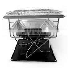 Portable Folding and Hanging Charcoal Grill for Outdoor Camping thumbnail-1