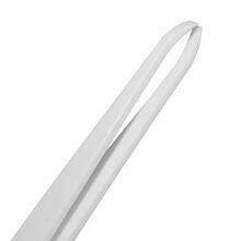 White PE Insulated Tweezers Electronic Maintenance Pointed Flat Round Head Dust-free Plastic Tweezers thumbnail-2