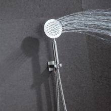 Shower Set Roud Rainfall Showerhead in 304 Stainless Steel LED Lighting Shower System thumbnail-3