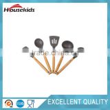 Bamboo and Silicone Kitchen Utensil Set Eco-Friendly