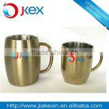 16oz insulated stainless steel golden tumbler