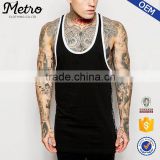 2015 OEM Manufacturer High Quality Custom Longline With Taping Gym Men Vest                        
                                                Quality Choice