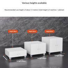 Modern Office Printer Stand Cabinet With Drawers | Quiet Rolling Base for Corporate Offices in New York | Durable Steel Construction thumbnail-3