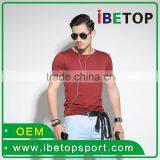 Custom V-Neck T-Shirt Plain Cotton Wholesale Blank T-Shirt 2016 thumbnail-6