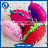 Cute Cartoon Candy Color Silicone Coin Purse Key Wallet Earphone Organizer Storage Box thumbnail-5